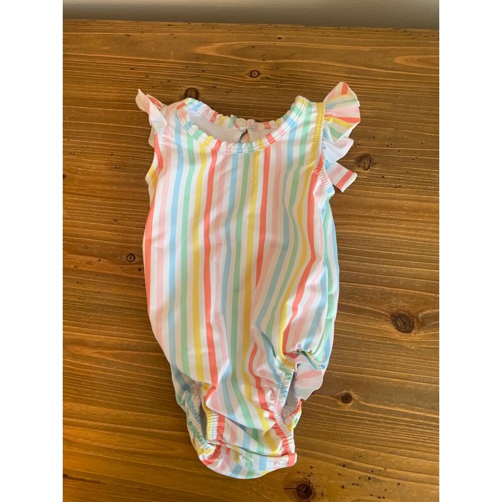 Lullaby Set Striped one piece bathing‎ suit size 12 mo